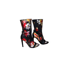 Cape Ribbon Stilettos' Floral Boots Size 7M